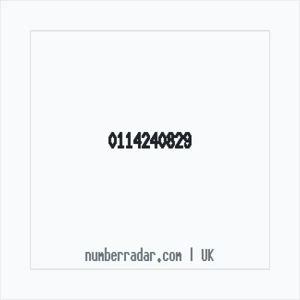Reverse number check for +44 114240829 — who called me?