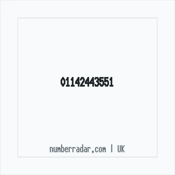 Reverse number check for +44 114 244 3551 — who called me?