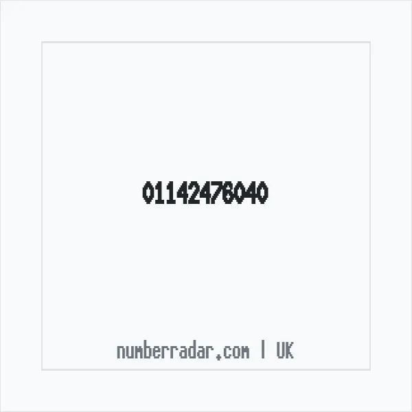 Reverse number check for +44 114 247 6040 — who called me?