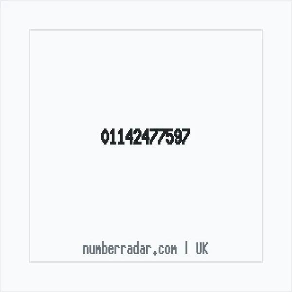 Reverse number check for +44 114 247 7597 — who called me?
