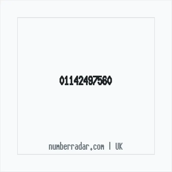 Reverse number check for +44 114 249 7560 — who called me?