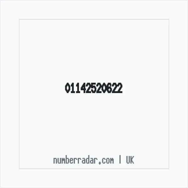 Reverse number check for +44 114 252 0622 — who called me?