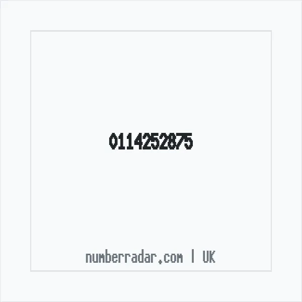 Reverse number check for +44 114252875 — who called me?