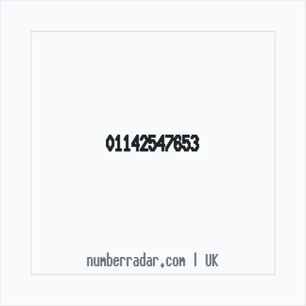 Reverse number check for +44 114 254 7653 — who called me?