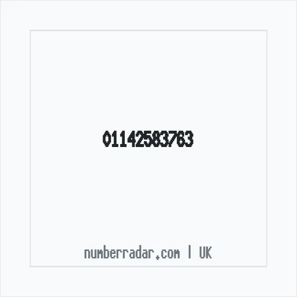 Reverse number check for +44 114 258 3763 — who called me?