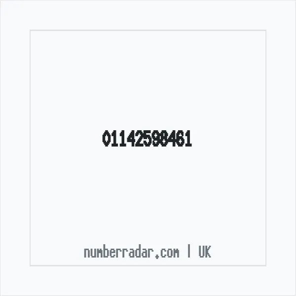 Reverse number check for +44 114 259 8461 — who called me?