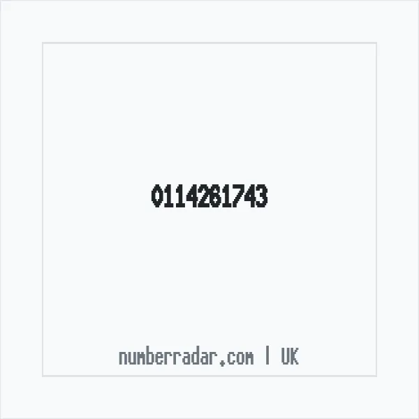 Reverse number check for +44 114261743 — who called me?