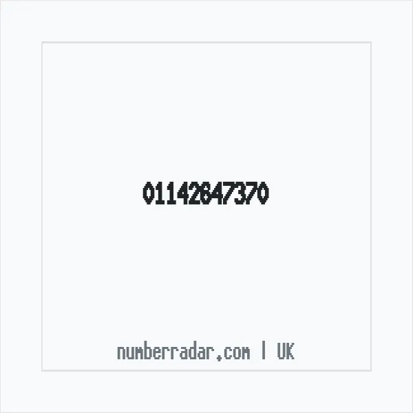 Reverse number check for +44 114 264 7370 — who called me?