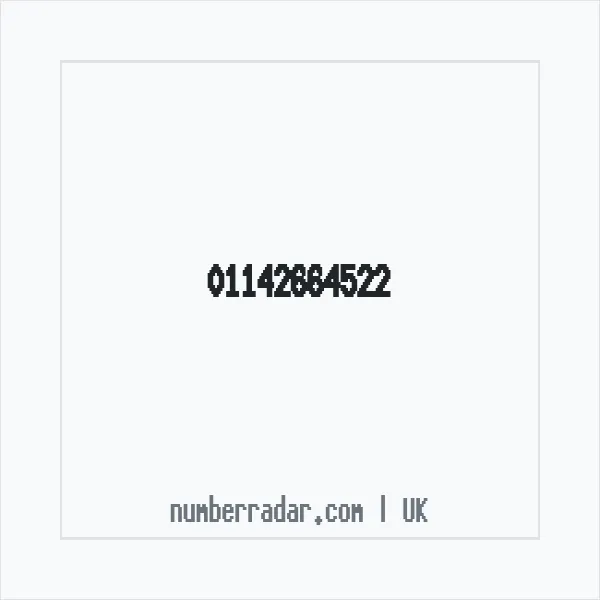 Reverse number check for +44 114 266 4522 — who called me?