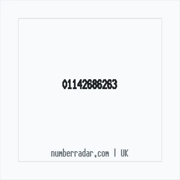 Reverse number check for +44 114 268 6263 — who called me?