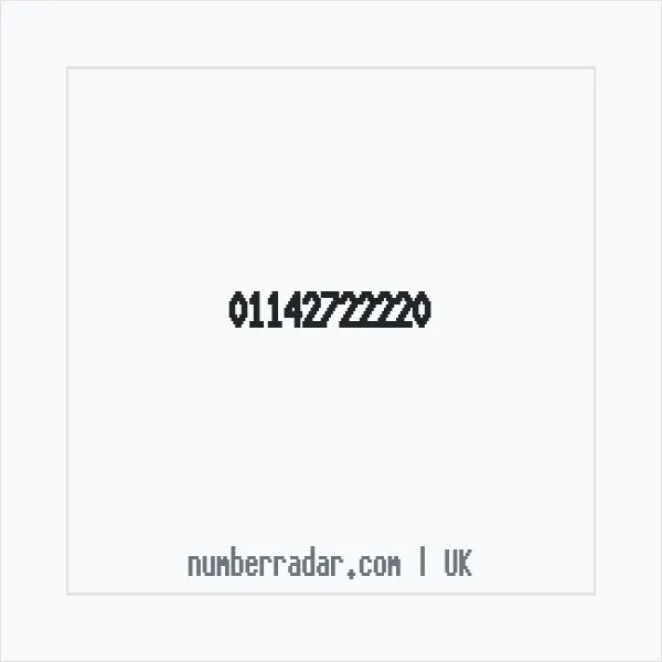 Reverse number check for +44 114 272 2220 — who called me?