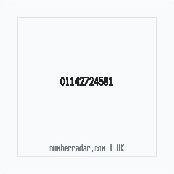 Reverse number check for +44 114 272 4581 — who called me?