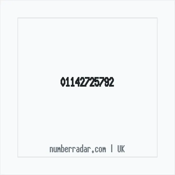 Reverse number check for +44 114 272 5792 — who called me?