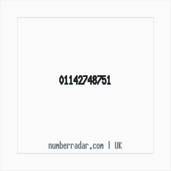 Reverse number check for +44 114 274 8751 — who called me?