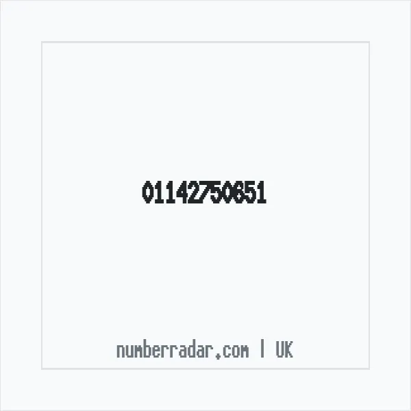 Reverse number check for +44 114 275 0651 — who called me?