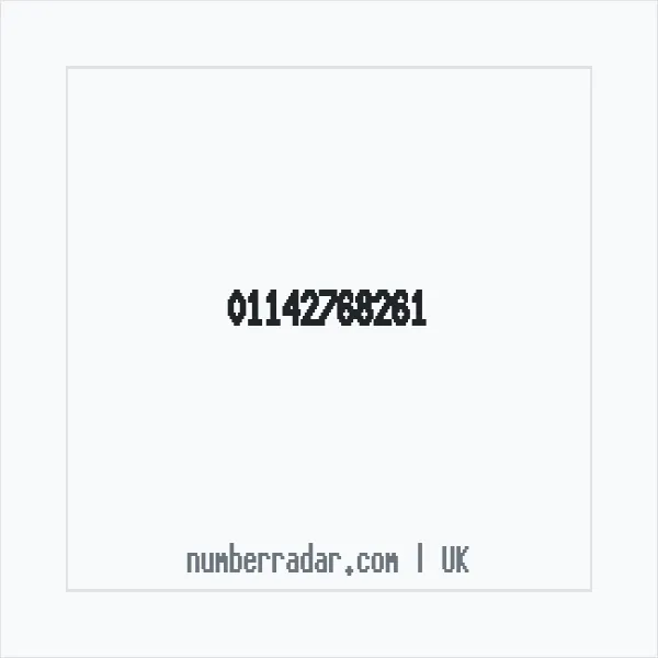 Reverse number check for +44 114 276 8261 — who called me?
