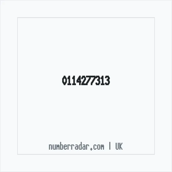 Reverse number check for +44 114277313 — who called me?