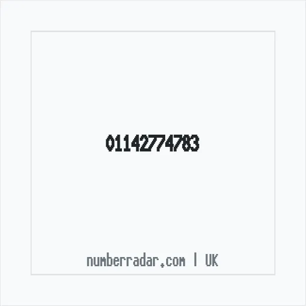 Reverse number check for +44 114 277 4783 — who called me?