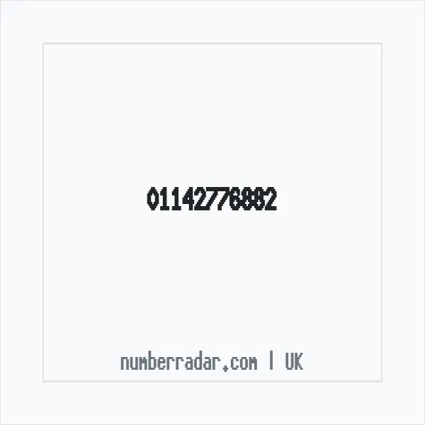 Reverse number check for +44 114 277 6882 — who called me?