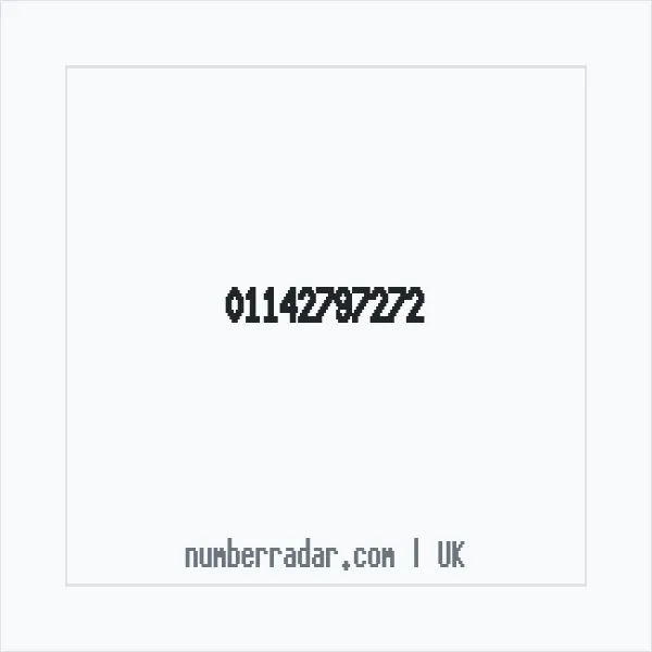 Reverse number check for +44 114 279 7272 — who called me?