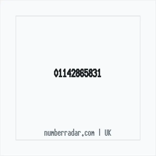 Reverse number check for +44 114 286 5831 — who called me?