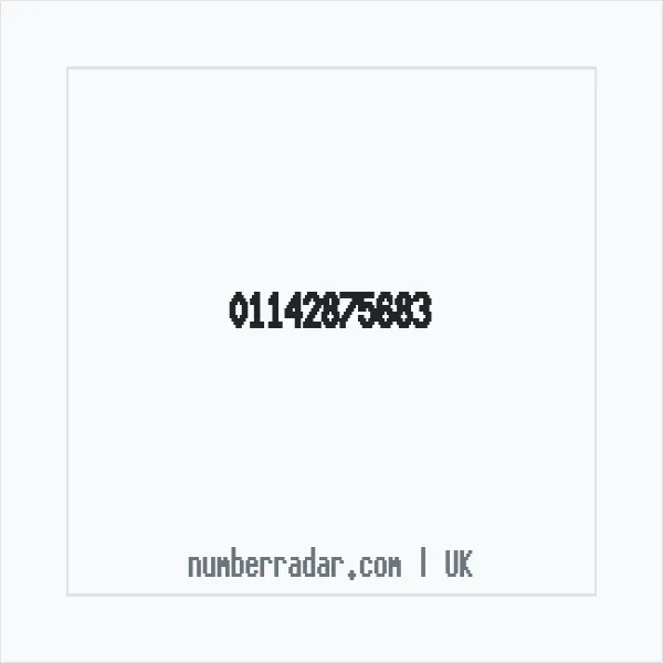 Reverse number check for +44 114 287 5683 — who called me?