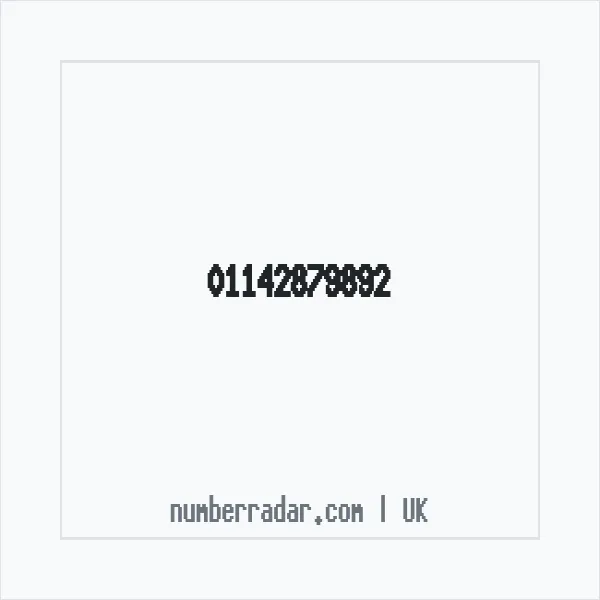 Reverse number check for +44 114 287 9892 — who called me?