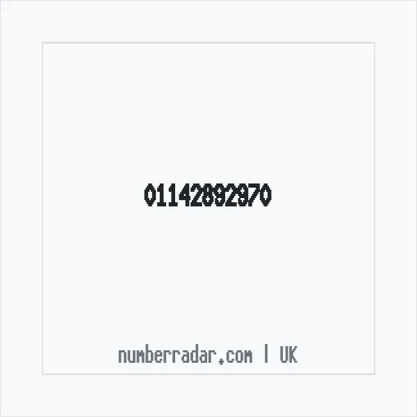 Reverse number check for +44 114 289 2970 — who called me?