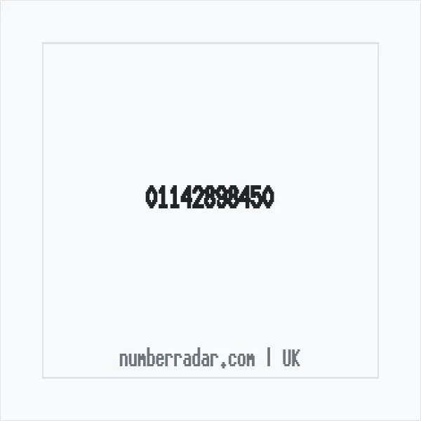Reverse number check for +44 114 289 8450 — who called me?