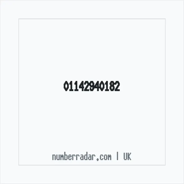 Reverse number check for +44 114 294 0182 — who called me?