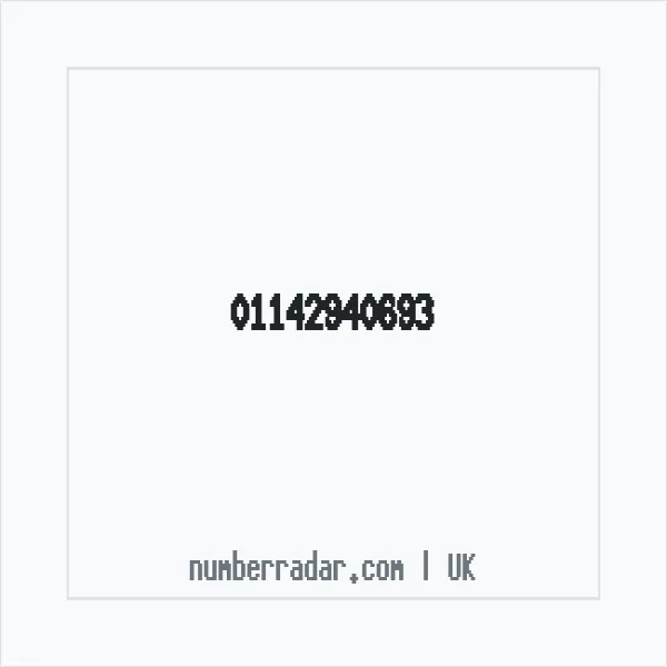 Reverse number check for +44 114 294 0693 — who called me?