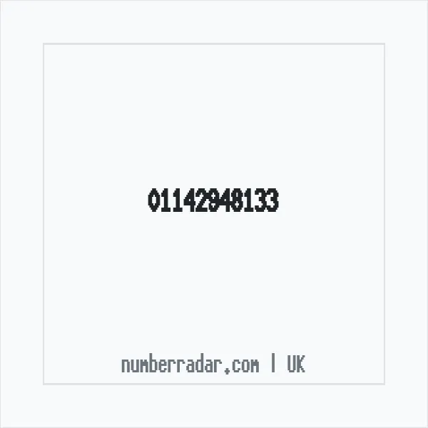 Reverse number check for +44 114 294 8133 — who called me?