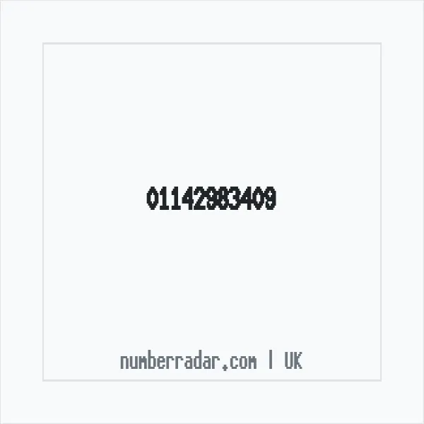 Reverse number check for +44 114 298 3409 — who called me?