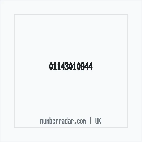 Reverse number check for +44 114 301 0944 — who called me?