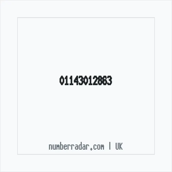 Reverse number check for +44 114 301 2863 — who called me?