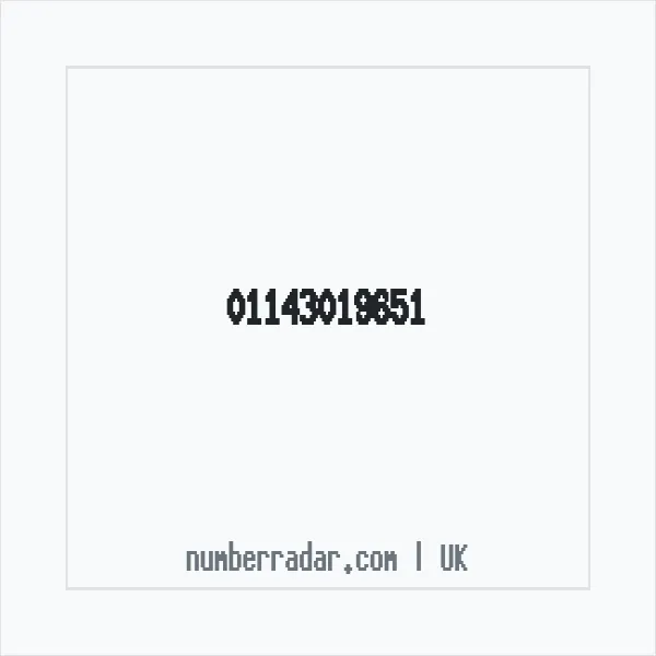 Reverse number check for +44 114 301 9651 — who called me?