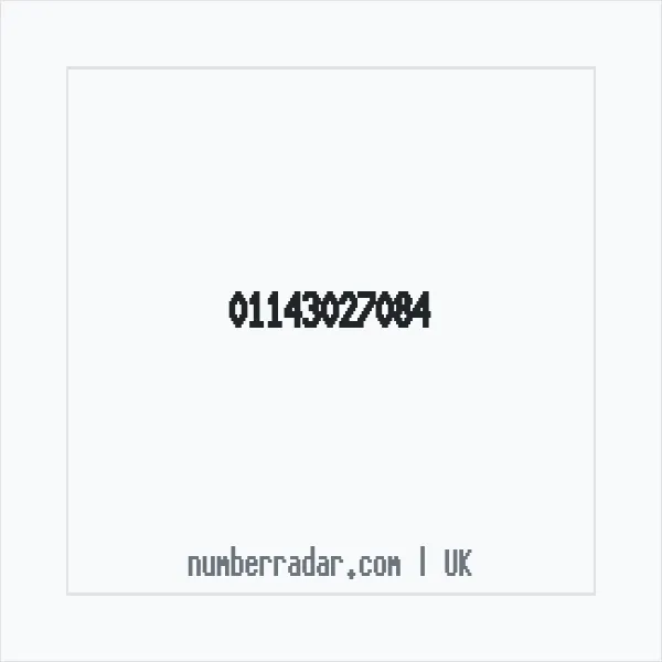 Reverse number check for +44 114 302 7084 — who called me?