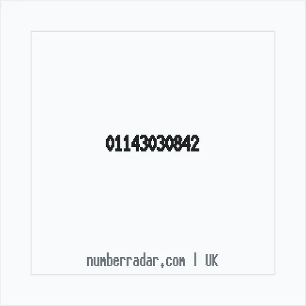 Reverse number check for +44 114 303 0842 — who called me?