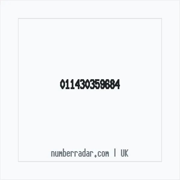 Reverse number check for +44 (1143) 035-968 — who called me?