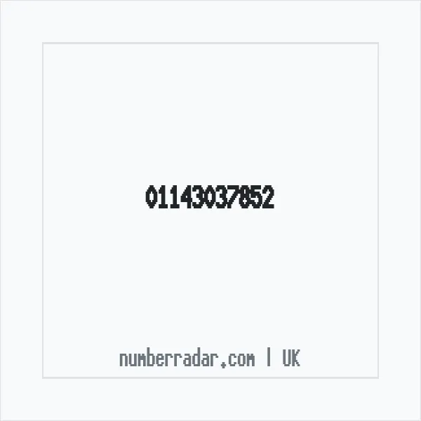 Reverse number check for +44 114 303 7852 — who called me?