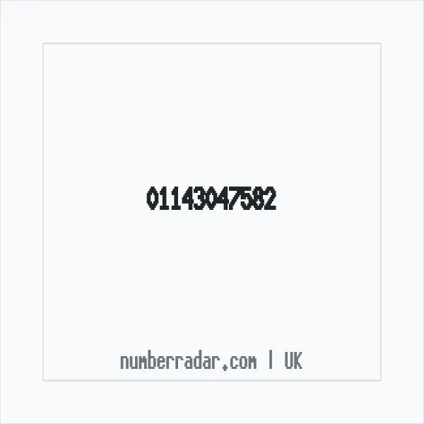 Reverse number check for +44 114 304 7582 — who called me?