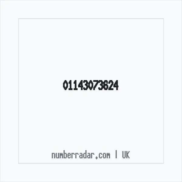 Reverse number check for +44 114 307 3624 — who called me?