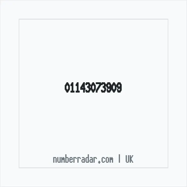 Reverse number check for +44 114 307 3909 — who called me?