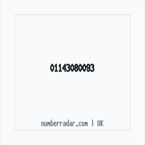 Reverse number check for +44 114 308 0093 — who called me?