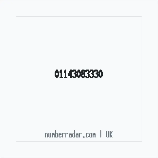 Reverse number check for +44 114 308 3330 — who called me?