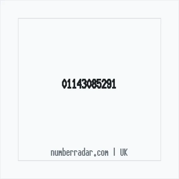 Reverse number check for +44 114 308 5291 — who called me?