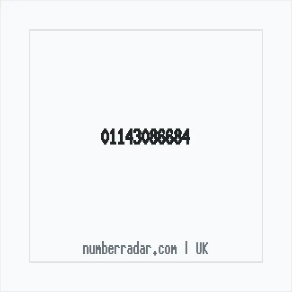 Reverse number check for +44 114 308 6684 — who called me?