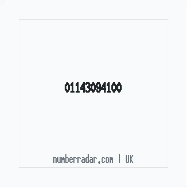 Reverse number check for +44 114 309 4100 — who called me?