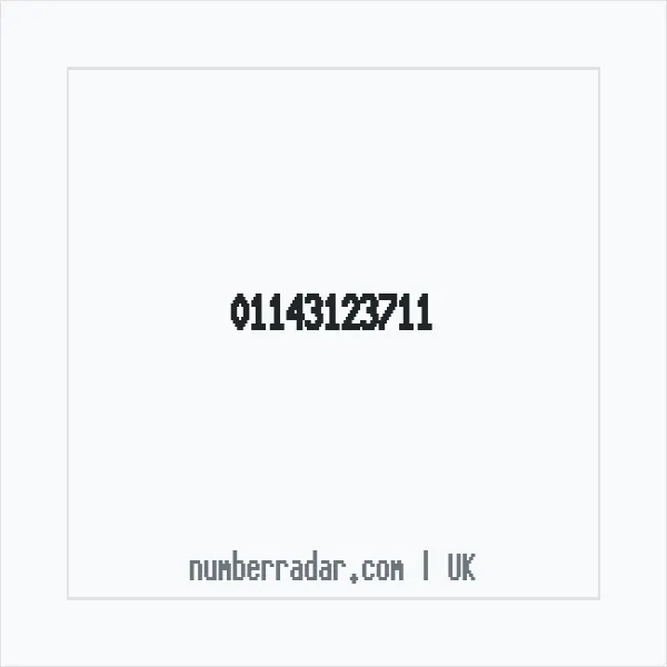 Reverse number check for +44 114 312 3711 — who called me?
