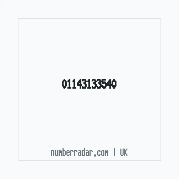 Reverse number check for +44 114 313 3540 — who called me?